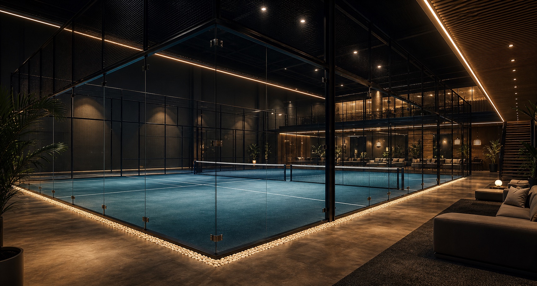 Platz 1 — outdoor padel court